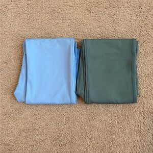 Tek Gear Soft Flare Leggings Bundle | Lot of 2 | Blue & Green